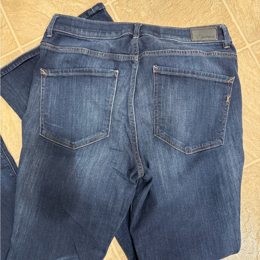 Express Bell Flare High Rise Denim Jeans - Picture 5 of 7